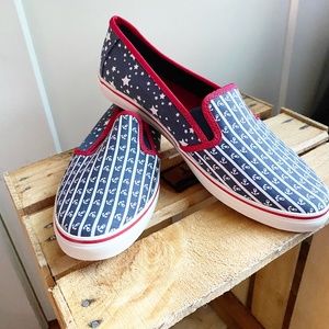 Sperry Top Sider Nautical Slip-On Canvas Sneakers/Shoes  Sz 7 ⚓️